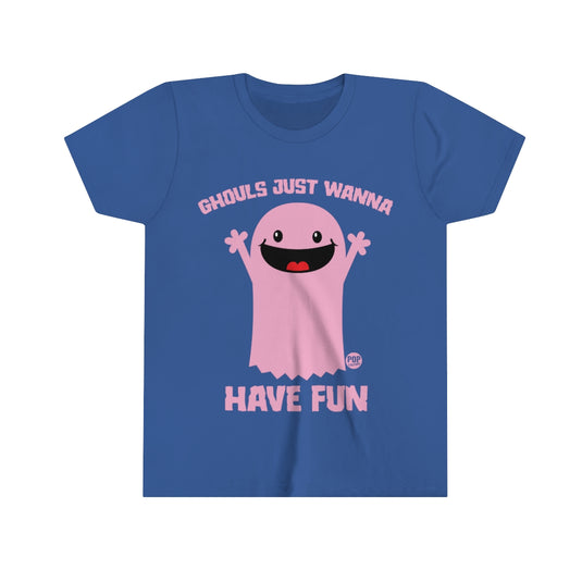 Ghouls Just Wanna Have Fun Ghost Youth Short Sleeve Tee