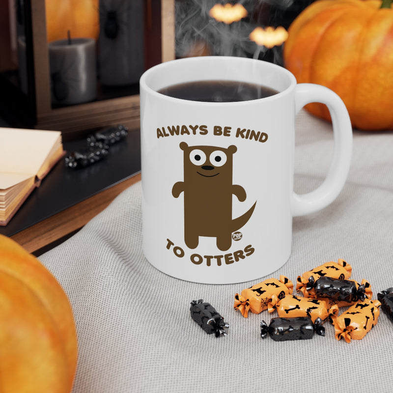 Load image into Gallery viewer, Always Be Kind To Otters Mug
