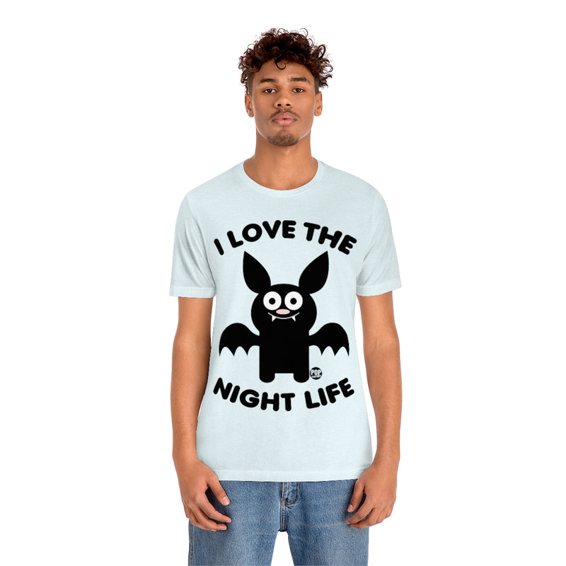 Load image into Gallery viewer, I Love Night Life Bat Unisex Tee
