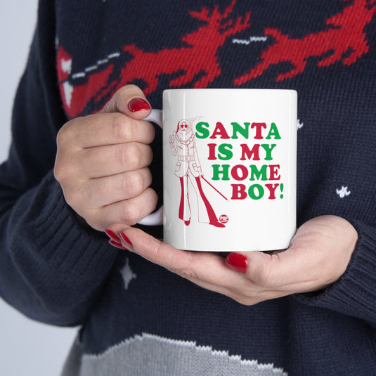 Santa Is My Home Boy Mug