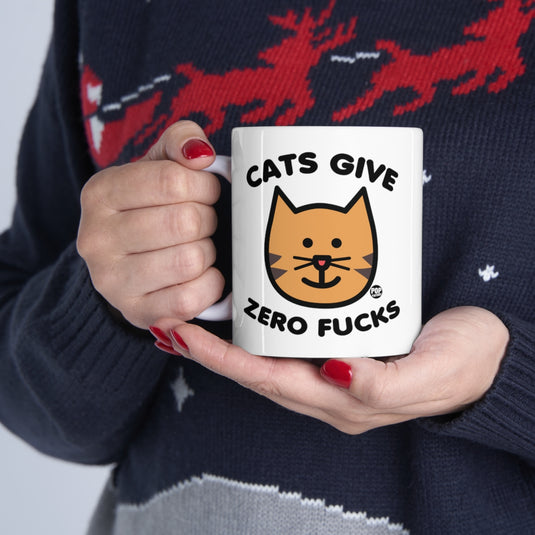 Cats Zero Fucks Mug