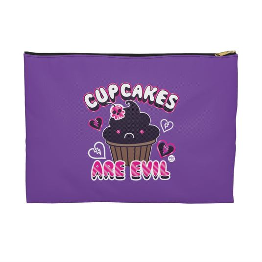 Cupcakes Are Evil Zip Pouch