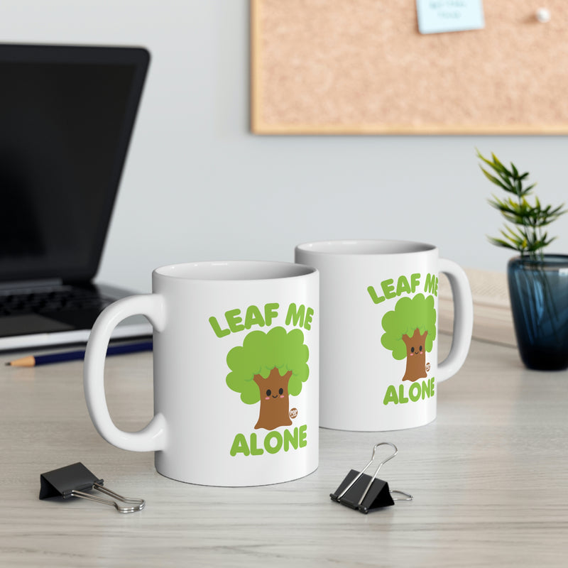 Load image into Gallery viewer, Leaf Me Alone Tree Mug
