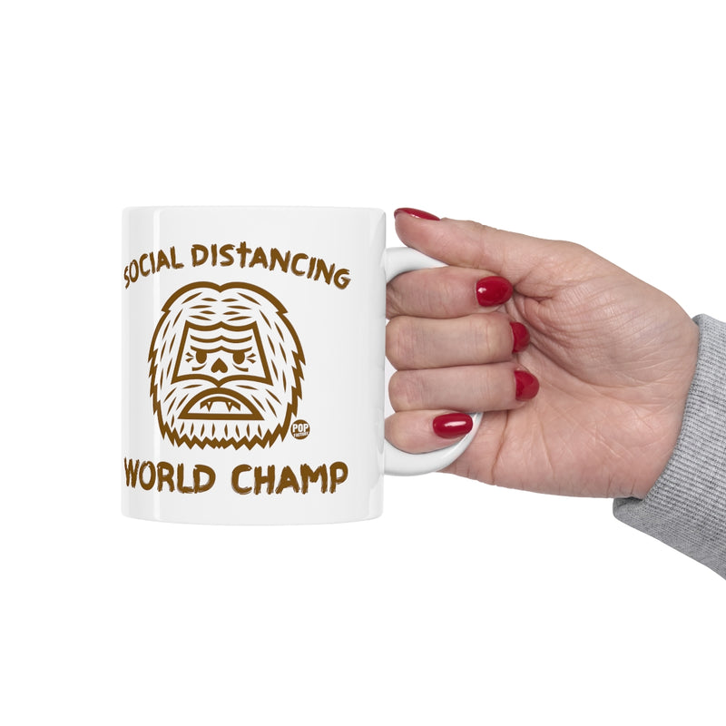 Load image into Gallery viewer, Social Distancing Champ Bigfoot Mug
