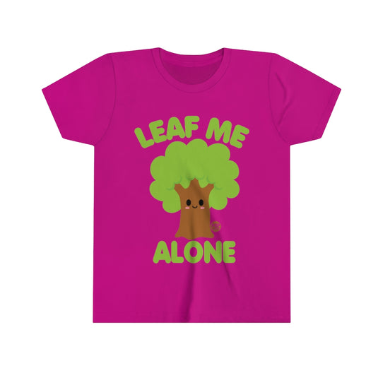 Leaf Me Alone Tree Youth Short Sleeve Tee