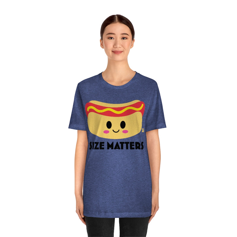 Load image into Gallery viewer, Size Matters Hot Dog Unisex Tee
