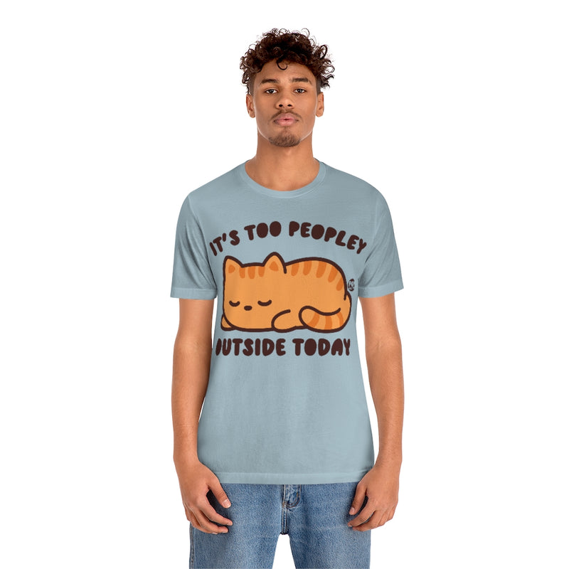 Load image into Gallery viewer, Too Peopley Outside Cat Unisex Tee
