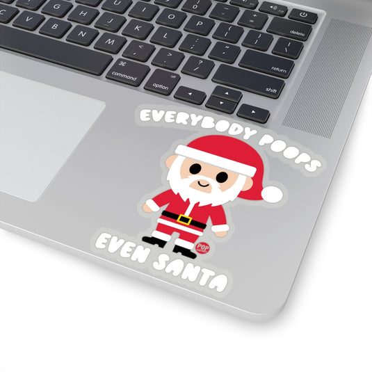 Everybody Poops Even Santa Sticker