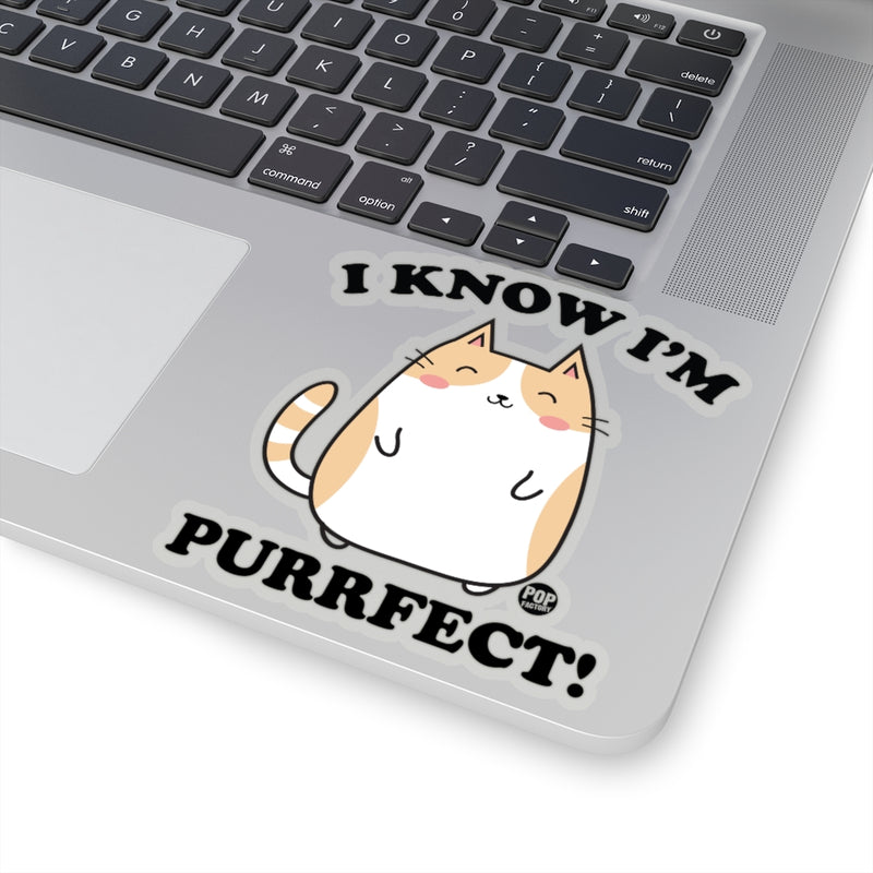 Load image into Gallery viewer, I Know I&#39;m Purrfect Sticker
