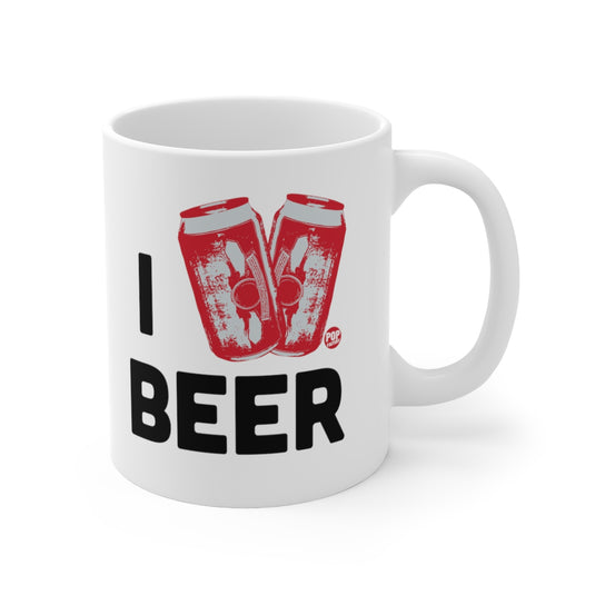 I Love Beer Cans Mug