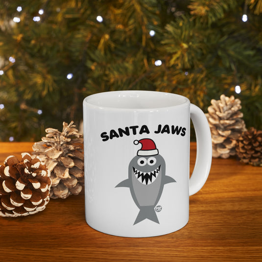 Santa Jaws Shark Mug