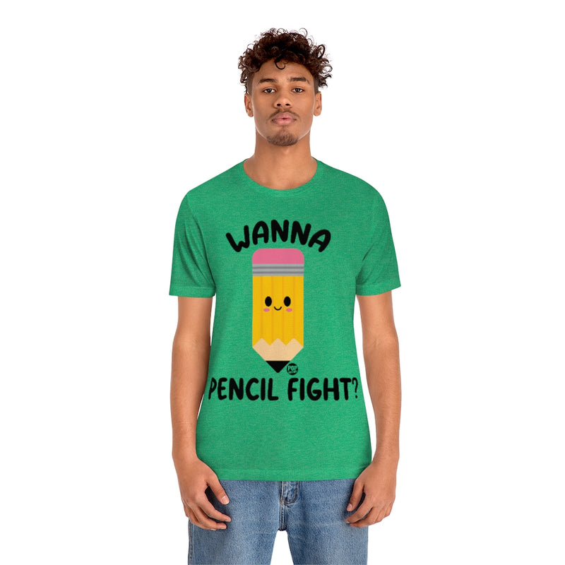 Load image into Gallery viewer, Wanna Pencil Fight Unisex Tee
