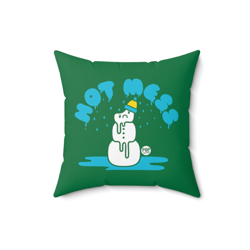 Load image into Gallery viewer, Hot Mess Snowman Pillow
