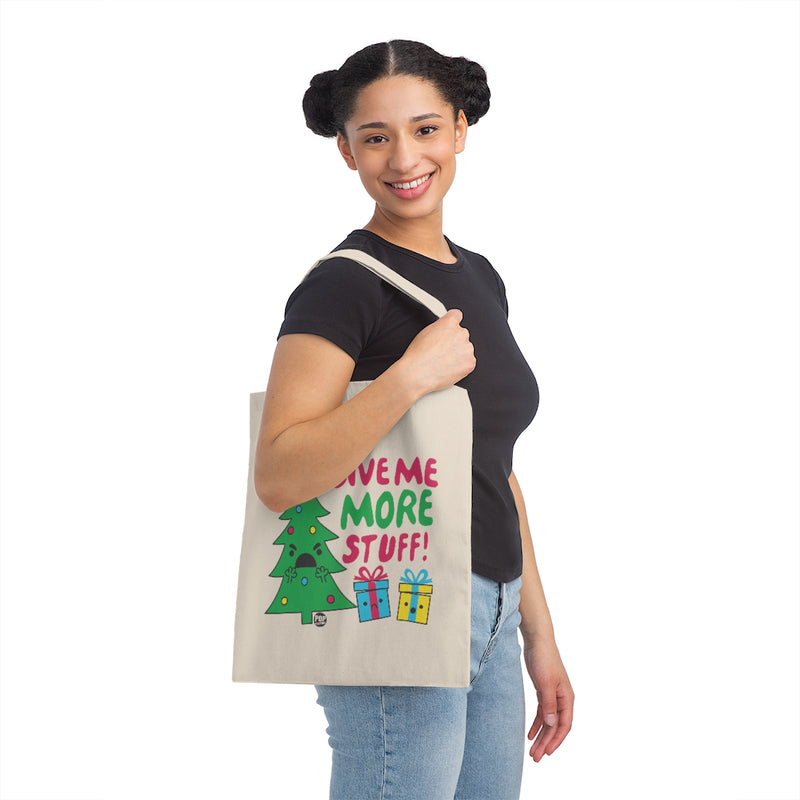 Load image into Gallery viewer, Give Me More Stuff Xmas Tree Tote
