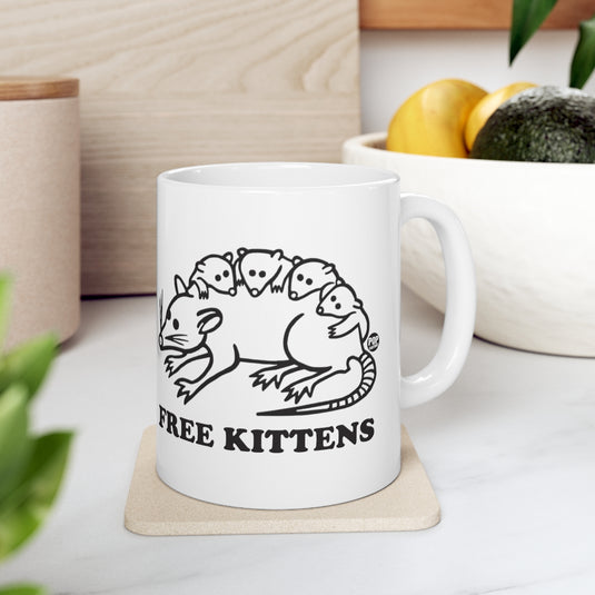 Free Kittens Possum Mug