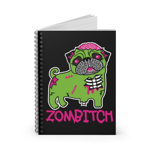 Zombitch Pug Notebook