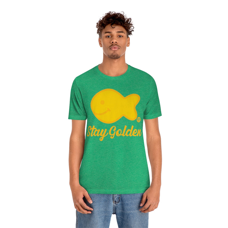 Load image into Gallery viewer, Stay Golden Goldfish Cracker Unisex Tee
