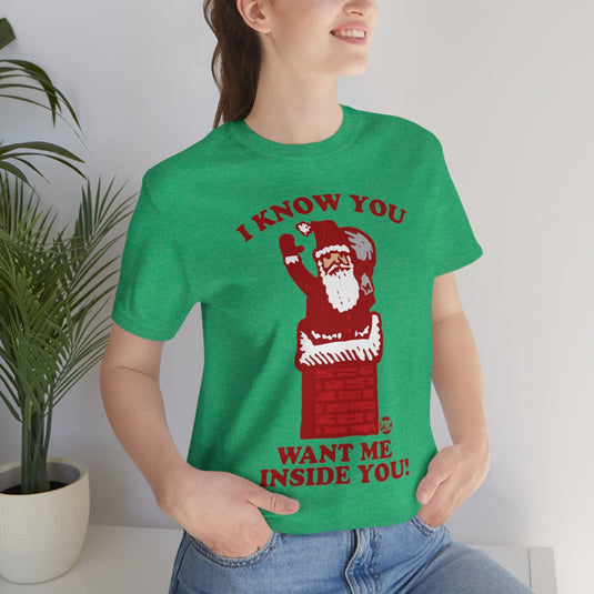 Santa Inside You Chimney Unisex Tee