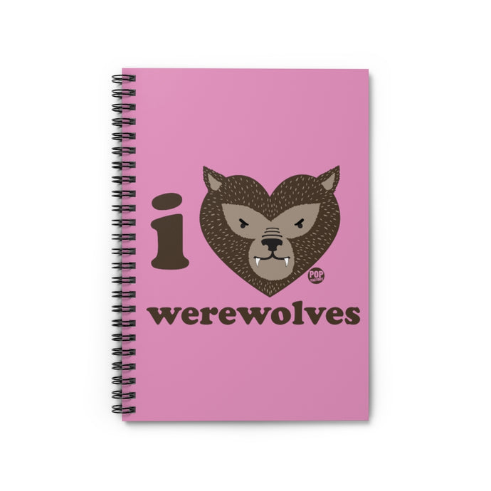 I Love Werewolves Notebook