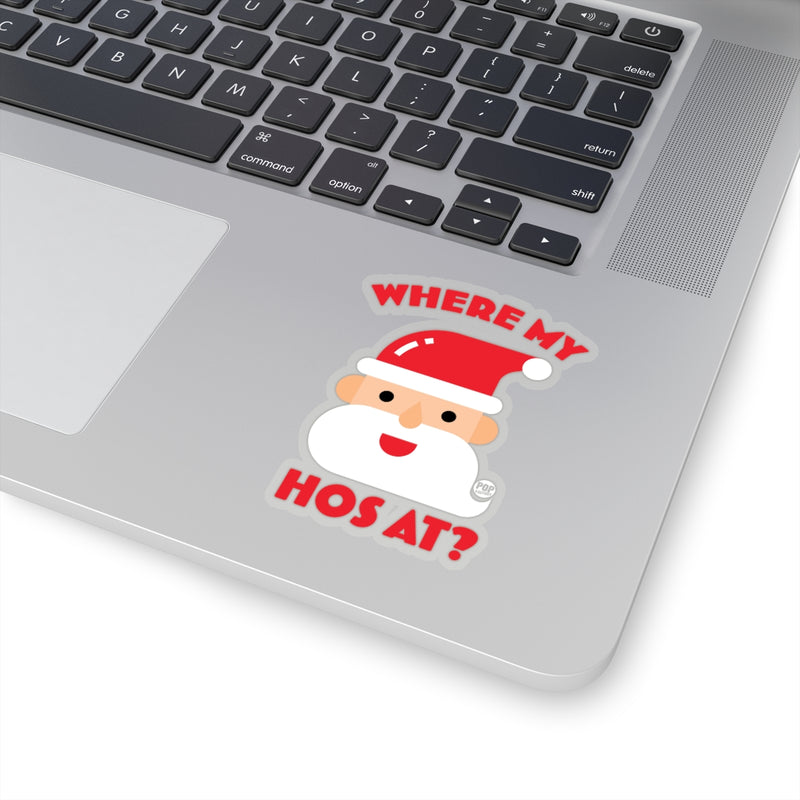 Load image into Gallery viewer, Santa Where My Hos At Sticker
