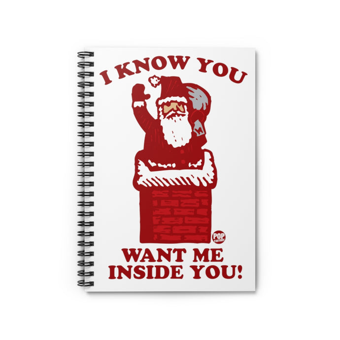 Santa Inside You Chimney Notebook