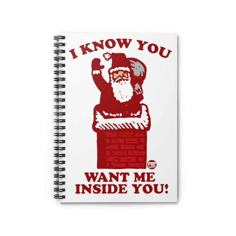 Load image into Gallery viewer, Santa Inside You Chimney Notebook
