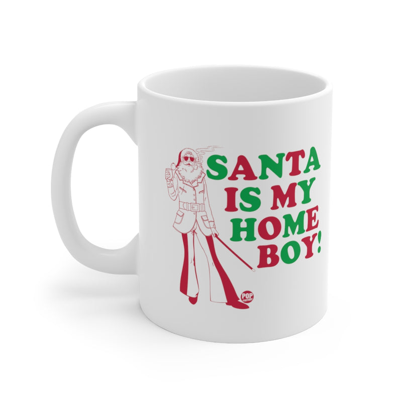 Load image into Gallery viewer, Santa Is My Home Boy Mug
