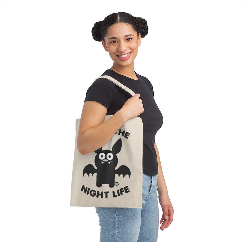 Load image into Gallery viewer, I Love Night Life Bat Tote
