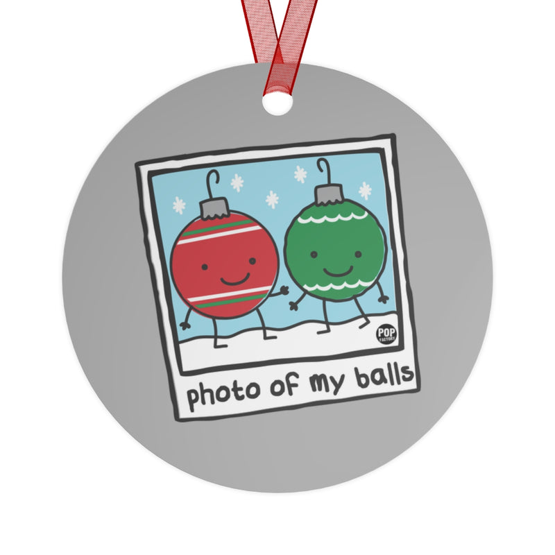 Load image into Gallery viewer, Photo Of My Balls Xmas Ornament
