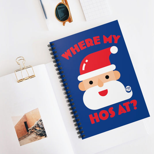 Santa Where My Hos At Notebook