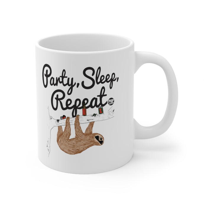 Party Sleep Repeat Sloth Mug