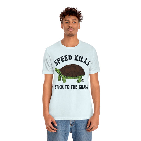 Speed Kills Grass Turtle Unisex Tee