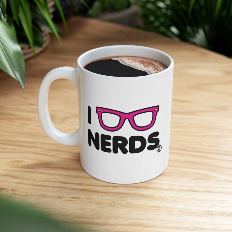 Load image into Gallery viewer, I Love Nerds Glasses Mug
