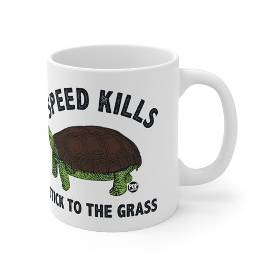 Speed Kills Grass Turtle Mug