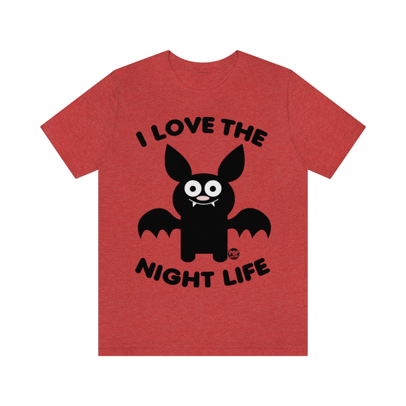 Load image into Gallery viewer, I Love Night Life Bat Unisex Tee
