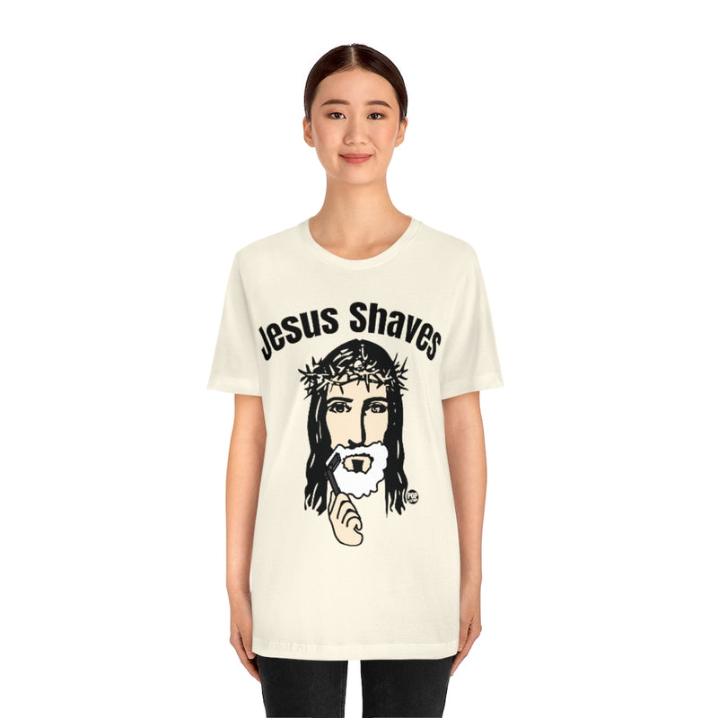 Load image into Gallery viewer, Jesus Shaves Unisex Tee
