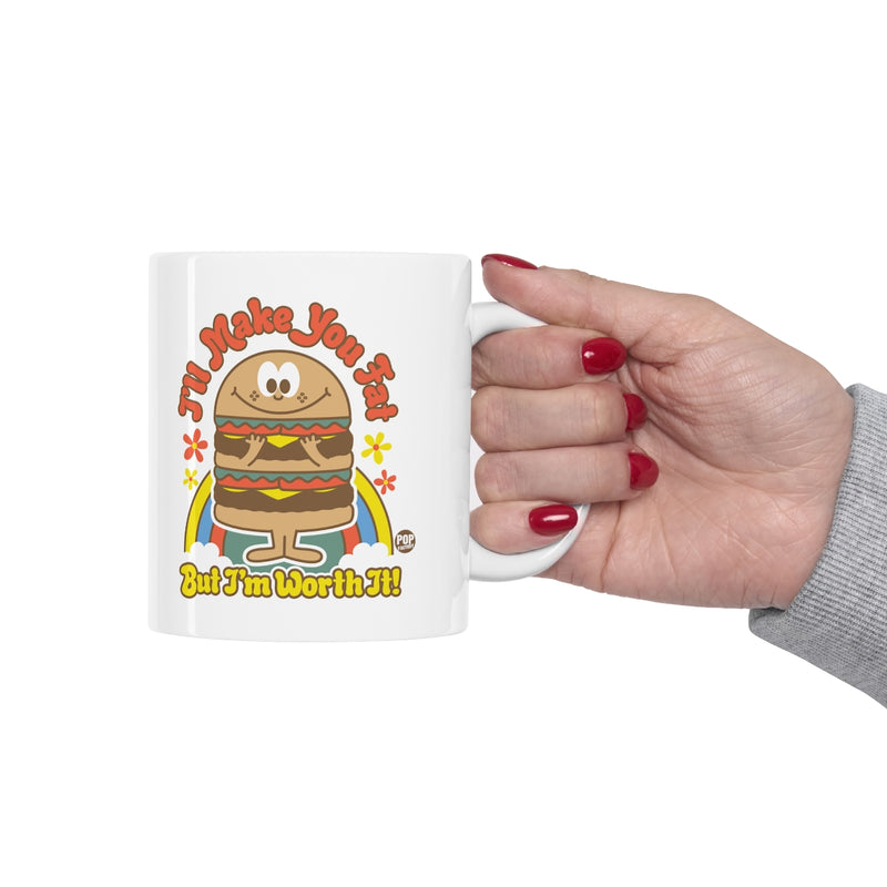 Load image into Gallery viewer, Funshine - I&#39;ll Make You Fat Burger Mug

