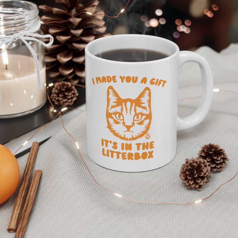 Load image into Gallery viewer, Made You Gift In Litterbox Cat Mug
