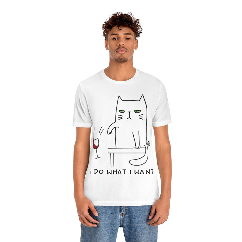 Load image into Gallery viewer, I Do What I Want Cat Unisex Tee
