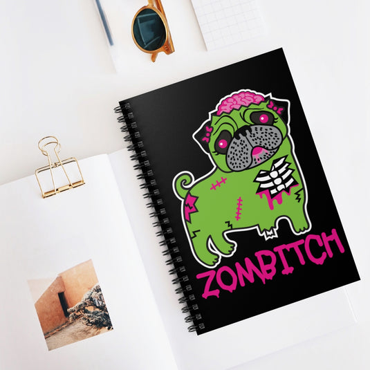 Zombitch Pug Notebook