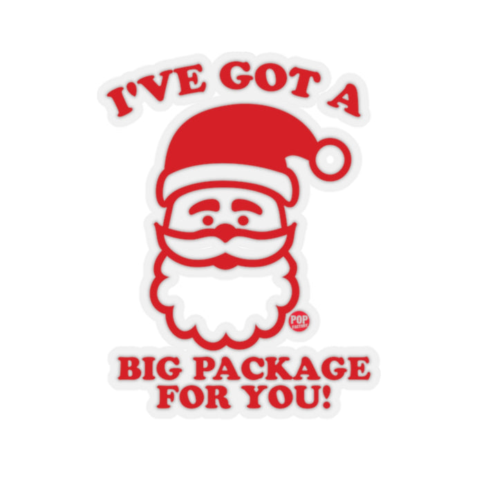 Santa Big Package Sticker