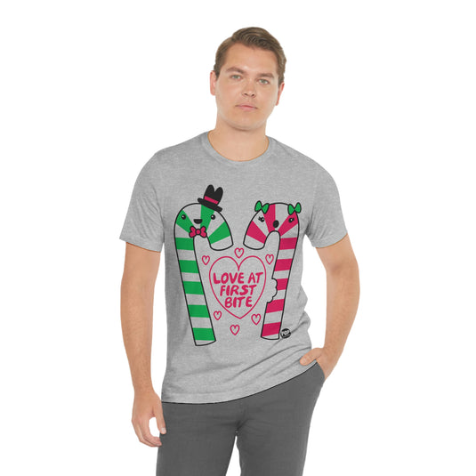 Love First Bite Candy Cane Unisex Tee