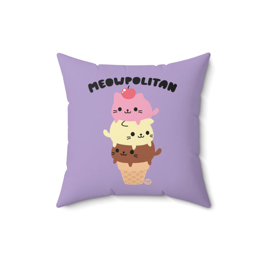 Meowpolitan Pillow