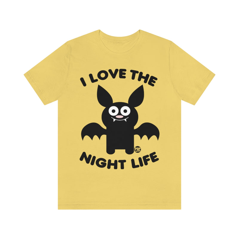 Load image into Gallery viewer, I Love Night Life Bat Unisex Tee
