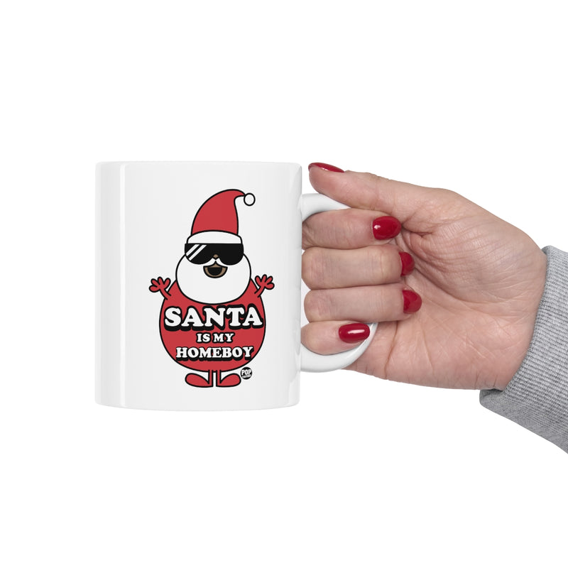 Load image into Gallery viewer, Santa Is My Home Boy 2 Mug
