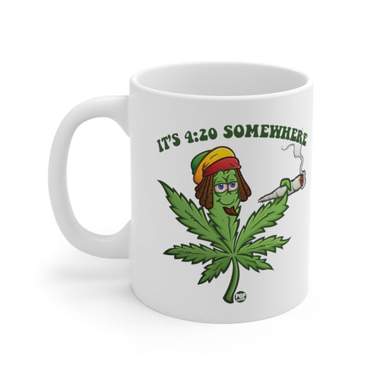 It's 420 Somewhere Pot Leaf Mug