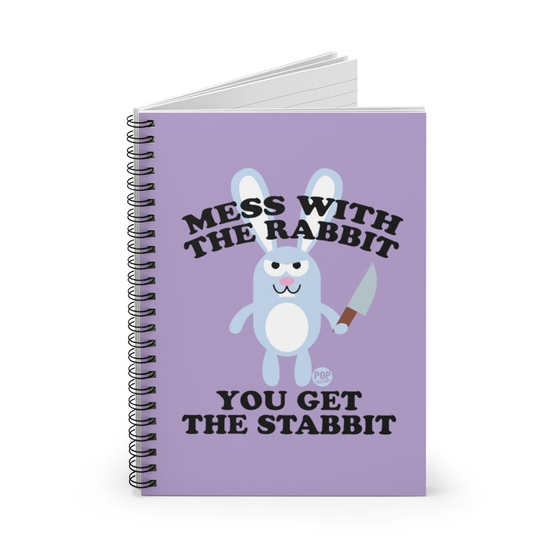 Load image into Gallery viewer, Mess With Rabbit Stabbit Notebook
