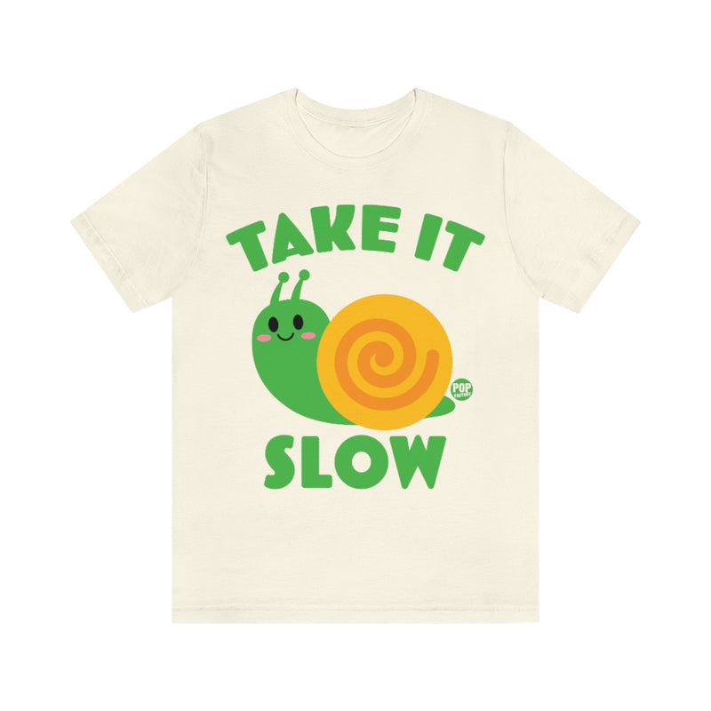 Load image into Gallery viewer, Take It Slow Snail Unisex Tee
