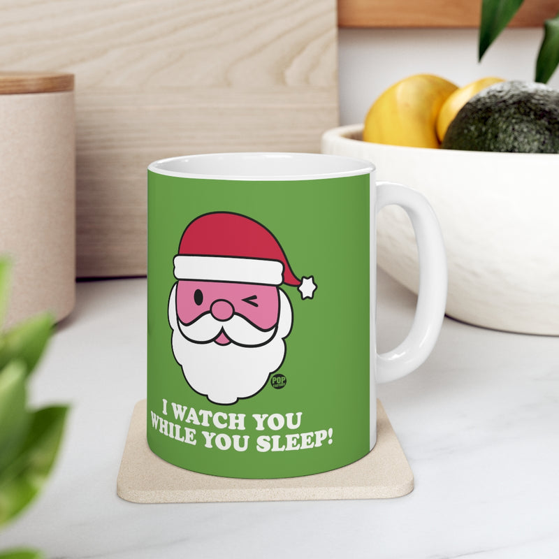 Load image into Gallery viewer, Santa Watch While You Sleep Mug
