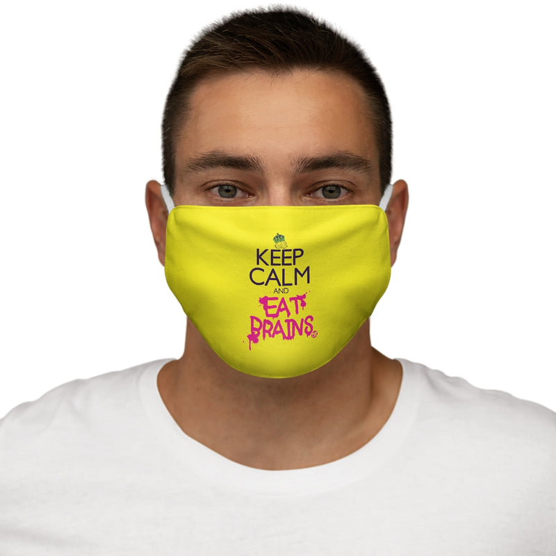 Load image into Gallery viewer, Keep Calm And Eat Brains Face Mask
